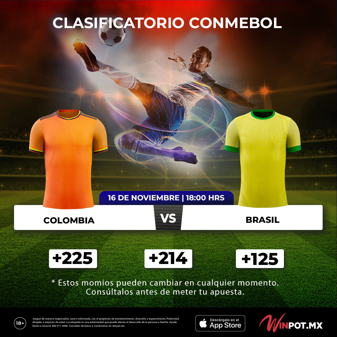 Colombia vs Brasil Winpot.mx Blog